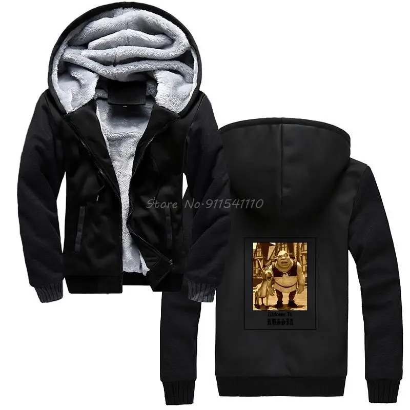 Men Shrek Comedy Film Comfortable hoodie Welcome To Duloc Men Winter Thicken Hooded Hoodies Sweatshirt Streetwear
Men Shrek Comedy Film Comfortable hoodie Welcome To Duloc Men Winter Thicken Hooded Hoodies Sweatshirt Streetwear