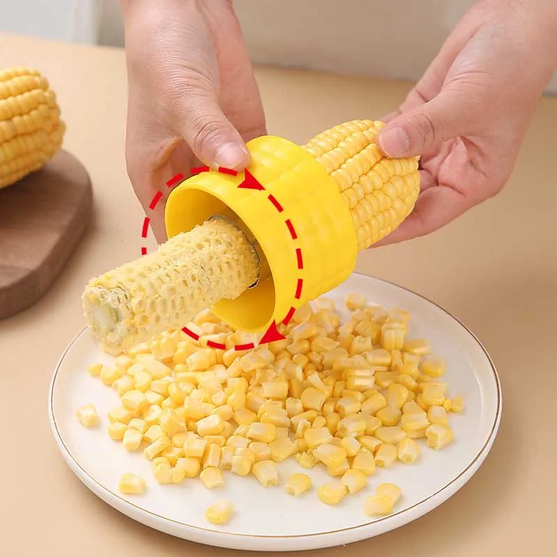 Creative Corn peeler Corn Stripper Cob Cutter Thresher Corn Stripper Fruit Vegetable Kitchen Gadgets Cooking tool Cob Remover
Creative Corn peeler Corn Stripper Cob Cutter Thresher Corn Stripper Fruit Vegetable Kitchen Gadgets Cooking tool Cob Remover