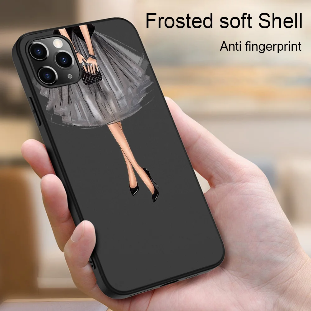 Cartoon Girl Phone Case For iPhone 11 12 Pro Max mini X XR XS Max 7 8 6S Plus SE 2020 Phone Cases Black Soft TPU Cover Coque
Cartoon Girl Phone Case For iPhone 11 12 Pro Max mini X XR XS Max 7 8 6S Plus SE 2020 Phone Cases Black Soft TPU Cover Coque