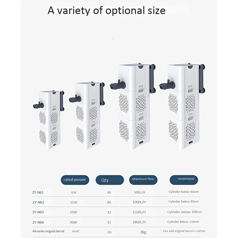 Aquarium Filter Pump 4 in 1 Fish Tank Submersible Air Oxygen Internal Pump Aquarium Air Pump Wave Pump,EU Plug
Aquarium Filter Pump 4 in 1 Fish Tank Submersible Air Oxygen Internal Pump Aquarium Air Pump Wave Pump,EU Plug