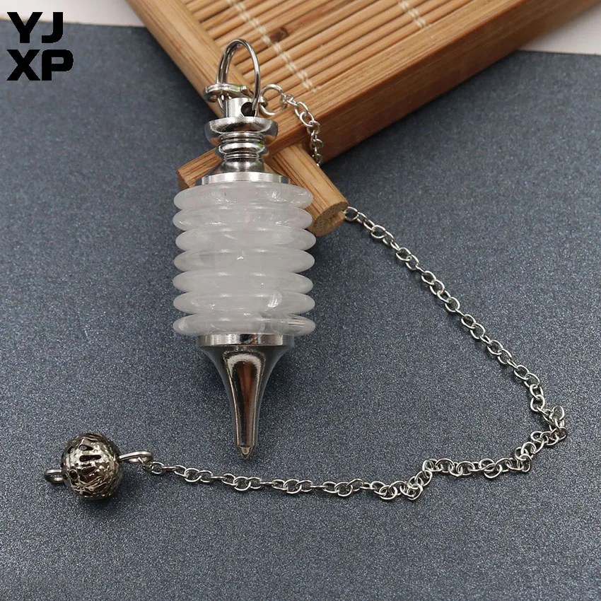 YJXP 7 Layer Stones Pendulum Pendants for Dowsing Divnation Natural Crystal Quartzs Reiki Healing Chain Pendant Wicca Jewelry
YJXP 7 Layer Stones Pendulum Pendants for Dowsing Divnation Natural Crystal Quartzs Reiki Healing Chain Pendant Wicca Jewelry