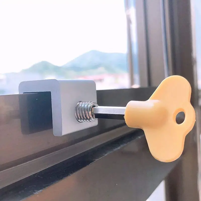 6 Pieces Adjustable Sliding Window Locks Stops Aluminum Alloy Door Frame Security Lock with Keys
6 Pieces Adjustable Sliding Window Locks Stops Aluminum Alloy Door Frame Security Lock with Keys