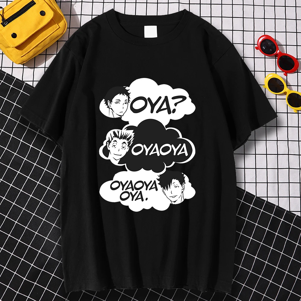 Мужская футболка с коротким рукавом, с круглым вырезом, E0961_Oya _ Oya _ Haikyuu, удобная футболка большого размера с принтом 
Мужская футболка с коротким рукавом, с круглым вырезом, E0961_Oya _ Oya _ Haikyuu, удобная футболка большого размера с принтом