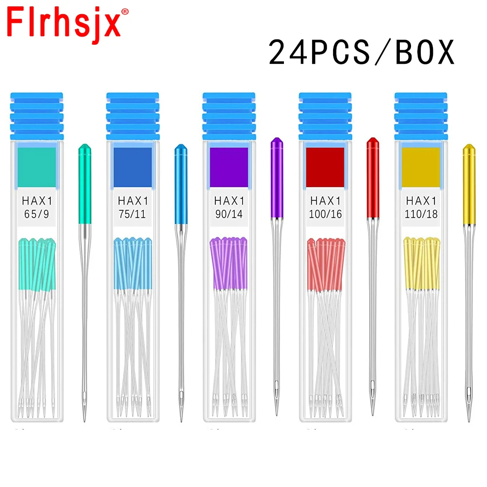 24pcs/box Household Sharp Sewing Machine Needles 9 12 14 16 18 Universal Regular Point Machine Needles DIY Sewing Accessories
24pcs/box Household Sharp Sewing Machine Needles 9 12 14 16 18 Universal Regular Point Machine Needles DIY Sewing Accessories