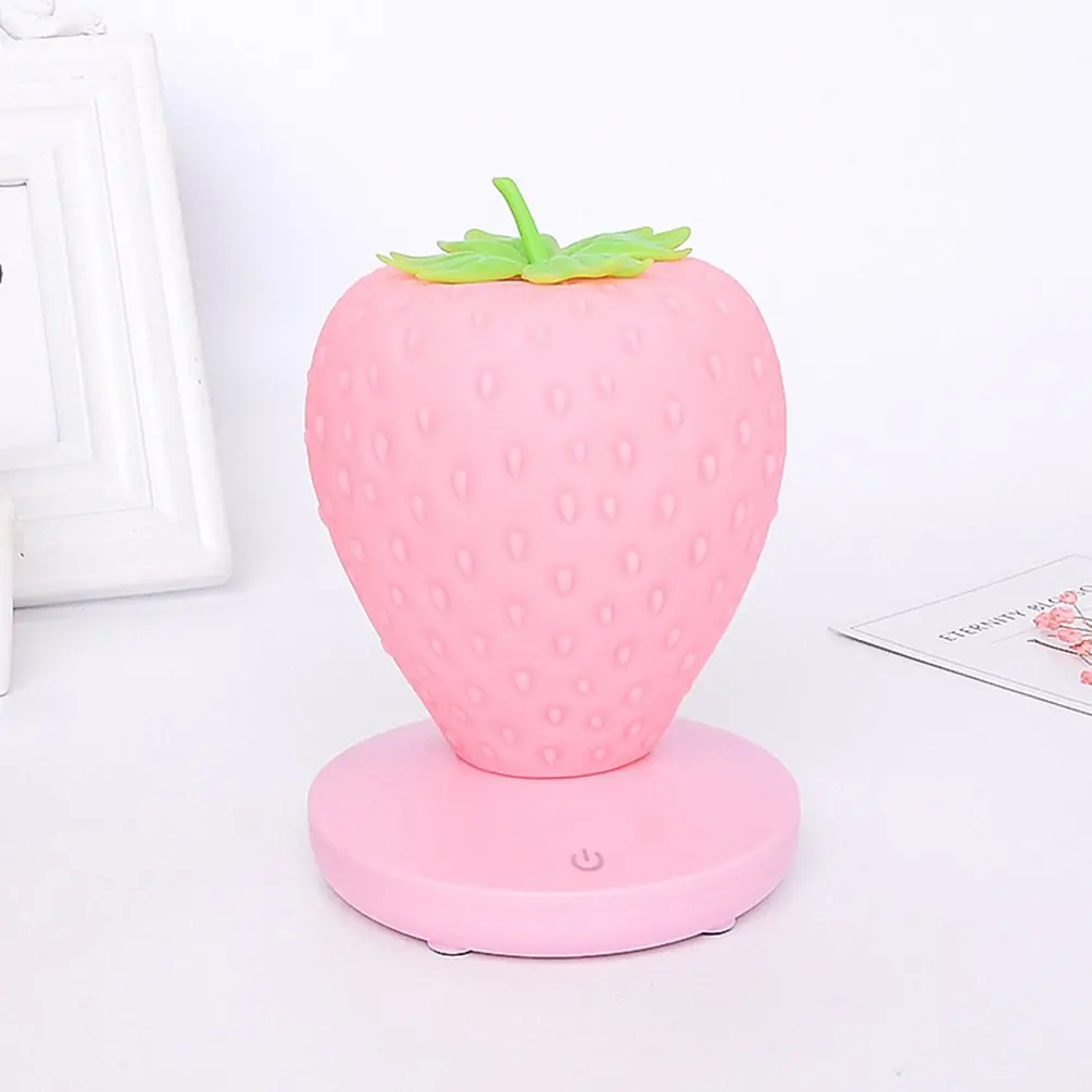 Strawberry Night Light USB Charging LED Bedside Lamp Touch Sensor Table Lamp Home Creative Atmosphere Lamp Children Kids Gift
Strawberry Night Light USB Charging LED Bedside Lamp Touch Sensor Table Lamp Home Creative Atmosphere Lamp Children Kids Gift