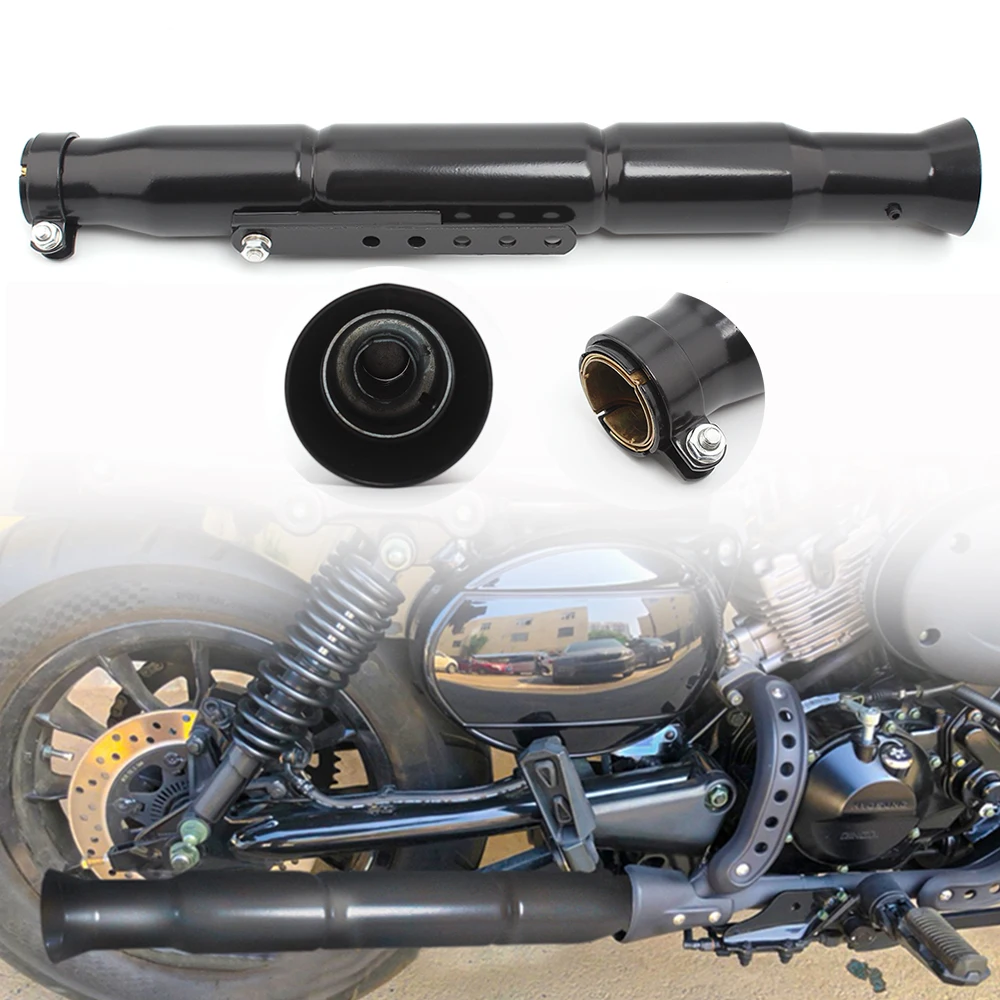 Универсальные черные мотоциклетные Ретро глушители Глушитель выхлопная труба для мотоцикла мегафон стиль для чоппера поплавка Кафе Рейсер на заказ 
Универсальные черные мотоциклетные Ретро глушители Глушитель выхлопная труба для мотоцикла мегафон стиль для чоппера поплавка Кафе Рейсер на заказ