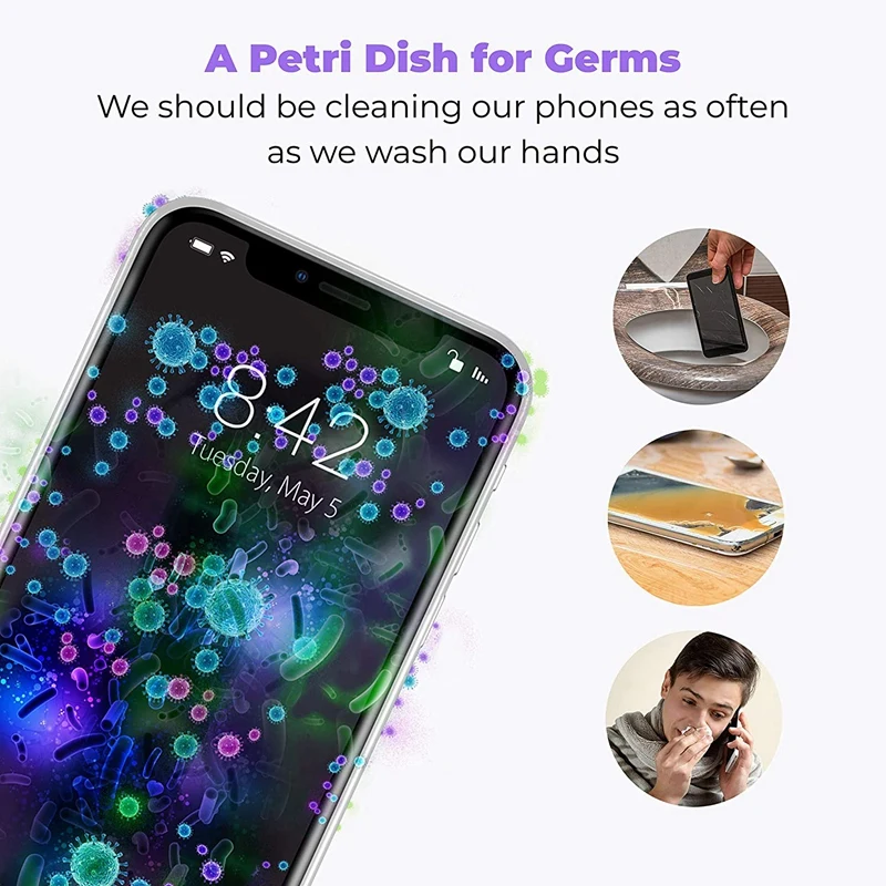 UV Cell Phone Lamp Portable Folding Light Cell Phone Disinfector Phone Cleaners UV Light Box for Jewelry Watch(2 Pack)
UV Cell Phone Lamp Portable Folding Light Cell Phone Disinfector Phone Cleaners UV Light Box for Jewelry Watch(2 Pack)