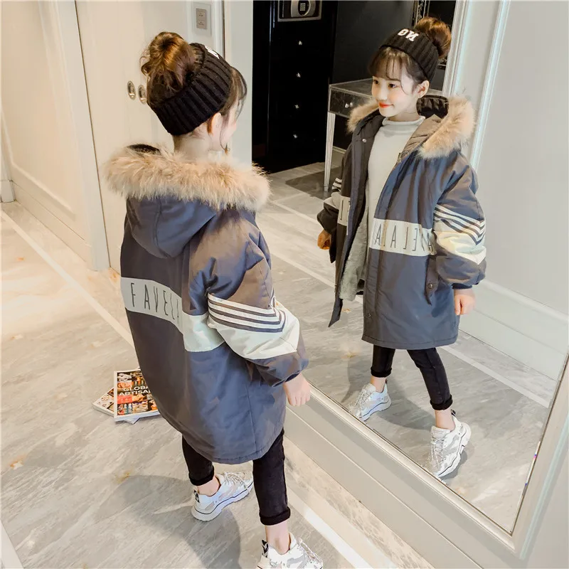 Girls Baby's Down Coat Jacket Outwear 2021 Elegant Thicken Autumn Winter Hooded Plus Velvet Warm Faux Fur Children's Clothing
Girls Baby's Down Coat Jacket Outwear 2021 Elegant Thicken Autumn Winter Hooded Plus Velvet Warm Faux Fur Children's Clothing