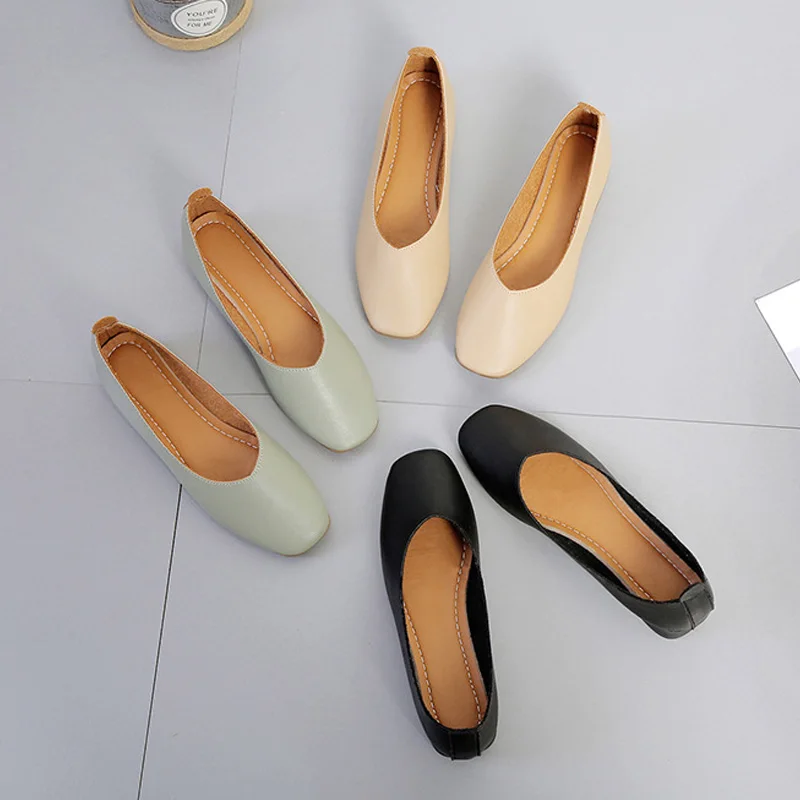Low Heel Loafers Soft bottom PU Leather Fashion Pointed Toe Flexible Women Shoes Women Flats
Low Heel Loafers Soft bottom PU Leather Fashion Pointed Toe Flexible Women Shoes Women Flats