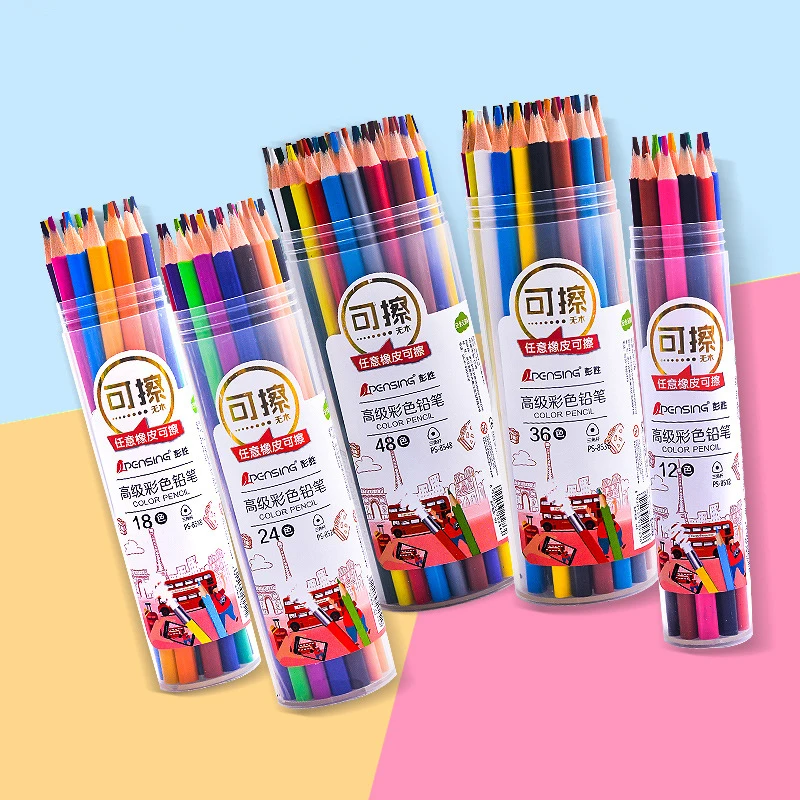 Oil Colored Pencils Set 12/18/24/36/48 Color Professional Wood Soft Water Soluble Watercolor Pencil Drawing Sketch Art Supplies
Oil Colored Pencils Set 12/18/24/36/48 Color Professional Wood Soft Water Soluble Watercolor Pencil Drawing Sketch Art Supplies
