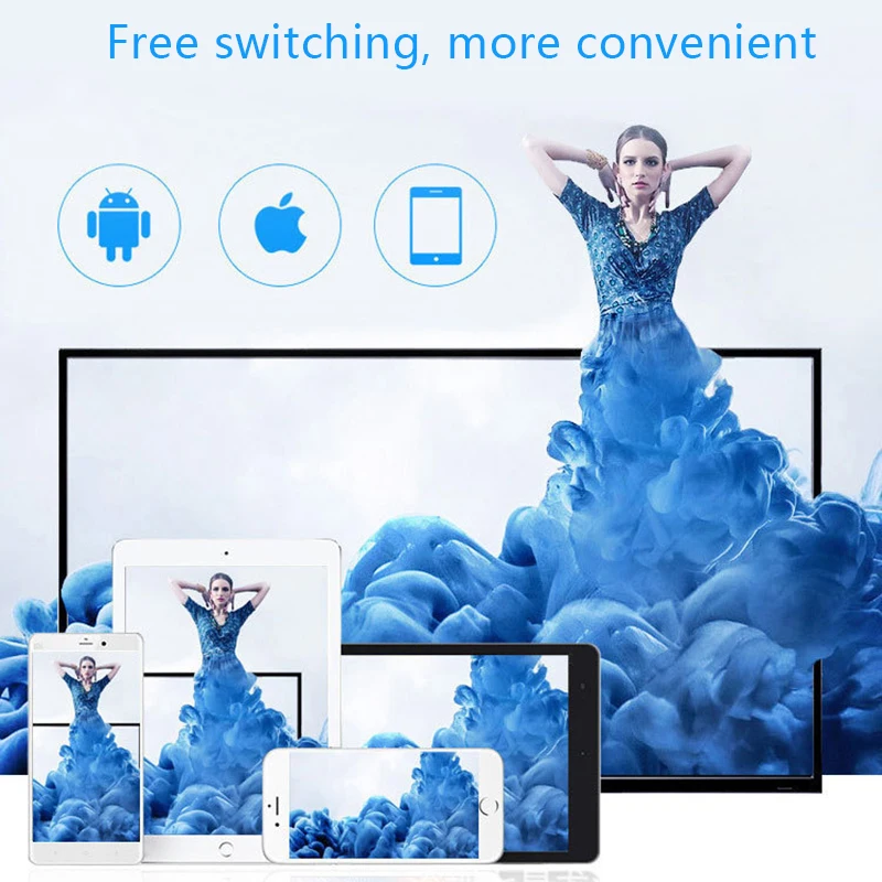 Wireless Display Adapter HDMI TV Stick Screen Mirroring for Tablet Smartphone JHP-Best
Wireless Display Adapter HDMI TV Stick Screen Mirroring for Tablet Smartphone JHP-Best