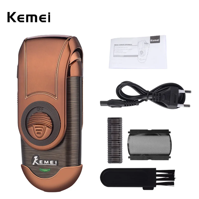Kemei Portable Shaver 3D Double Floating Rechargeable Beard Trimmer Razor Reciprocating Shaver for Men Face Care Tool
Kemei Portable Shaver 3D Double Floating Rechargeable Beard Trimmer Razor Reciprocating Shaver for Men Face Care Tool