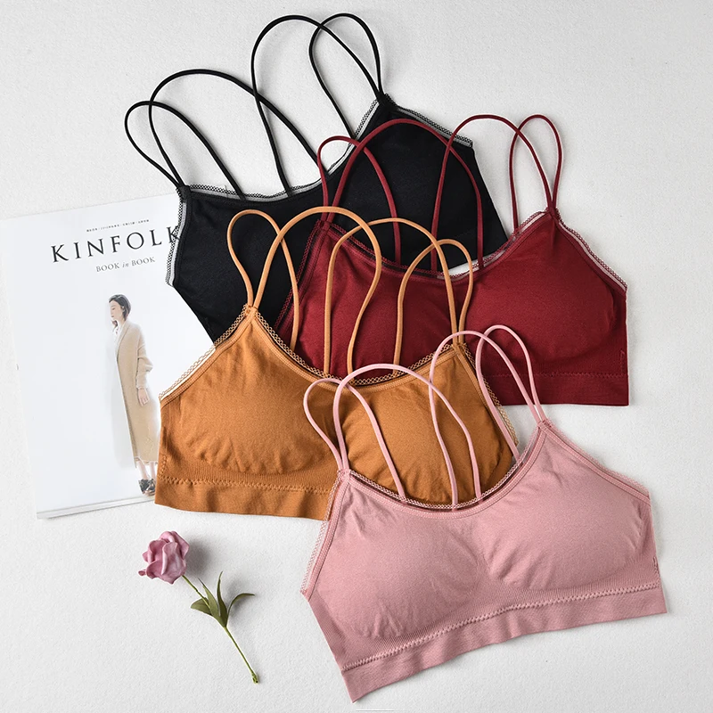 Sports Girl Crop Top Wear-Free Underwear Cotton With Chest Pad Beautiful Tank Top For Ladies Back Cross Stretch Vest Bra
Sports Girl Crop Top Wear-Free Underwear Cotton With Chest Pad Beautiful Tank Top For Ladies Back Cross Stretch Vest Bra
