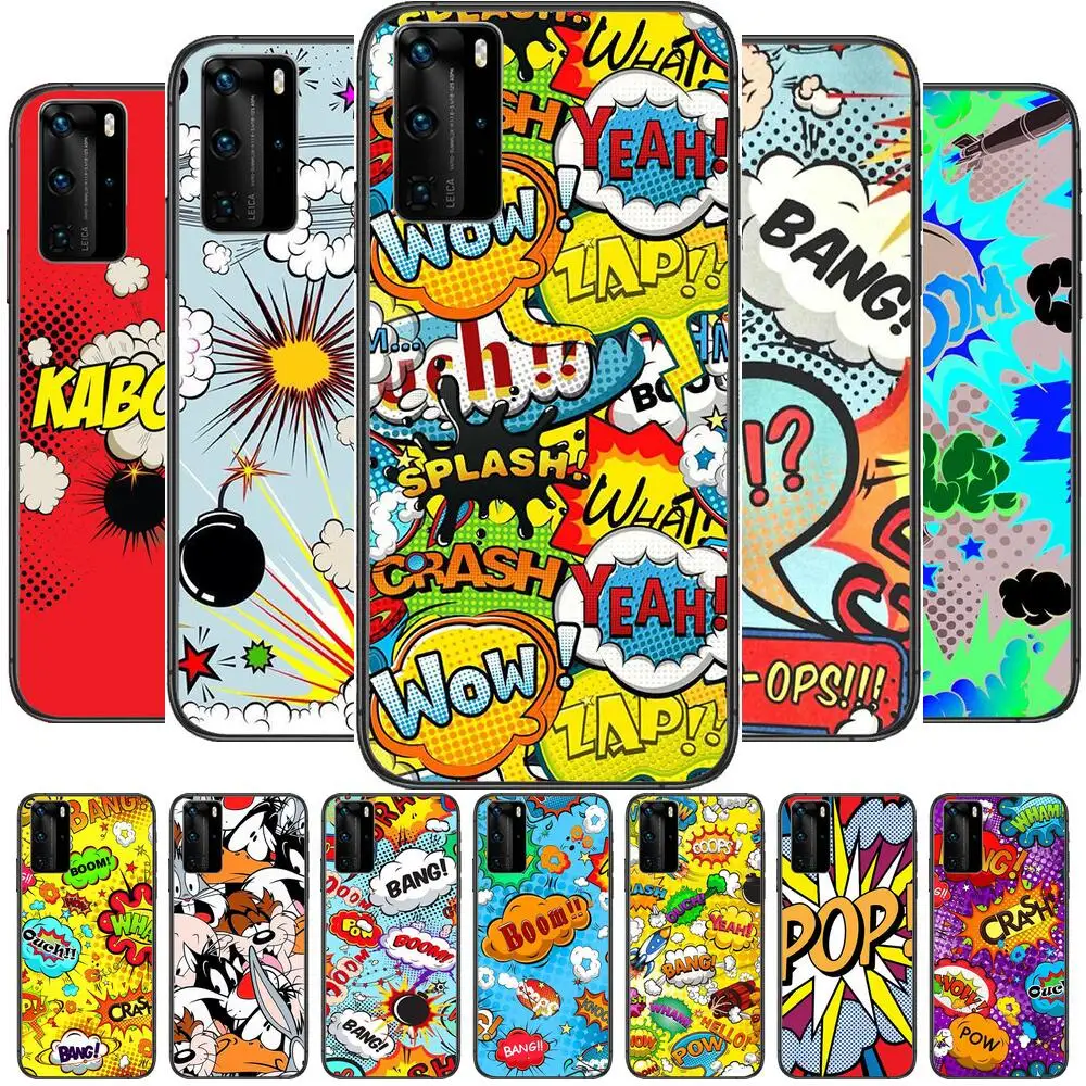 Boom Pop Art Comic Graffiti Phone Case For Huawei P40 p30 P20 10 9 8 Lite E Pro Plus Black Etui Coque Painting Hoesjes comic fas
Boom Pop Art Comic Graffiti Phone Case For Huawei P40 p30 P20 10 9 8 Lite E Pro Plus Black Etui Coque Painting Hoesjes comic fas