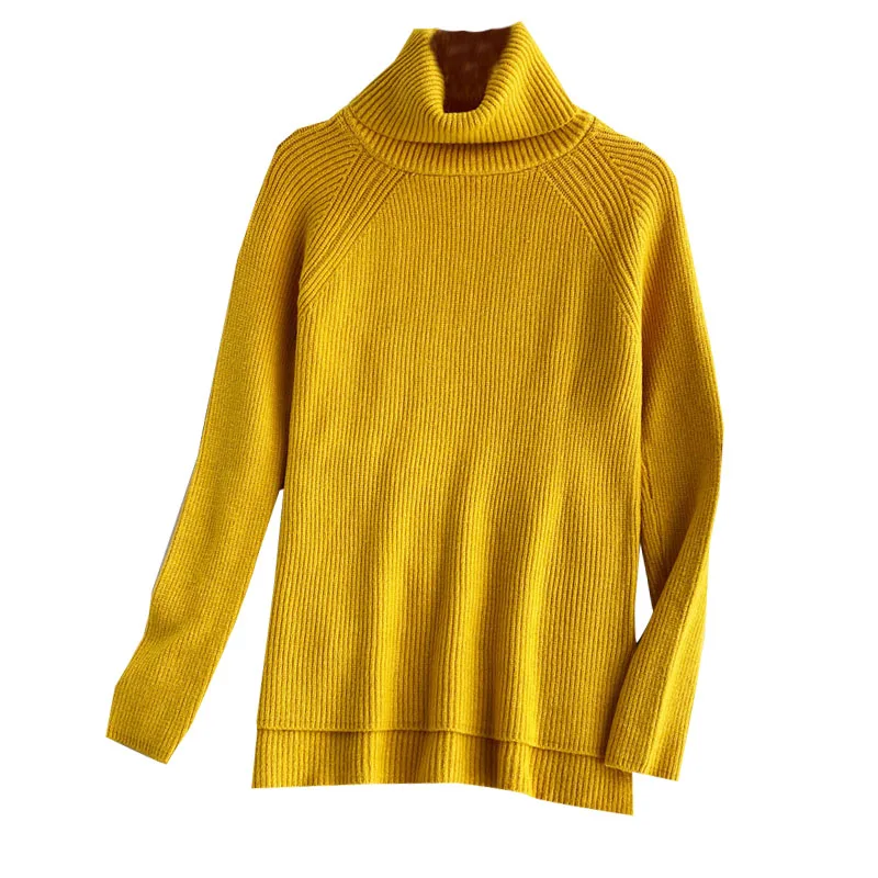 2020 Autumn and Winter New Lazy Wind Turtleneck Sweater Loose Bottoming Shirt Women Thick Knit Sweater Top Long Sleeves GX1457 
2020 Autumn and Winter New Lazy Wind Turtleneck Sweater Loose Bottoming Shirt Women Thick Knit Sweater Top Long Sleeves GX1457