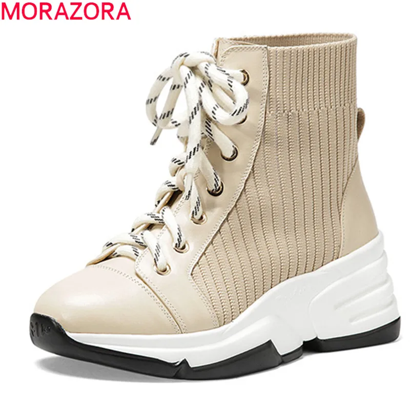MORAZORA 2020 New arrival fashion women boots comfortable casual ladies shoes genuine leather ankle boots black apricot
MORAZORA 2020 New arrival fashion women boots comfortable casual ladies shoes genuine leather ankle boots black apricot