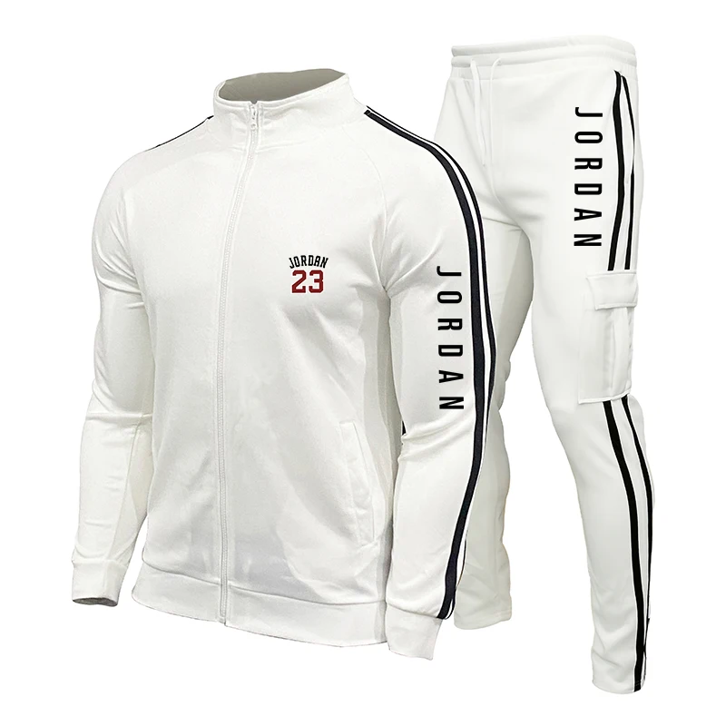 2021 New Men's Fashion Casual Brand Men's Spring And Autumn Splicing Cardigan Jacket + Pants Track And Field Sportswear Sets
2021 New Men's Fashion Casual Brand Men's Spring And Autumn Splicing Cardigan Jacket + Pants Track And Field Sportswear Sets