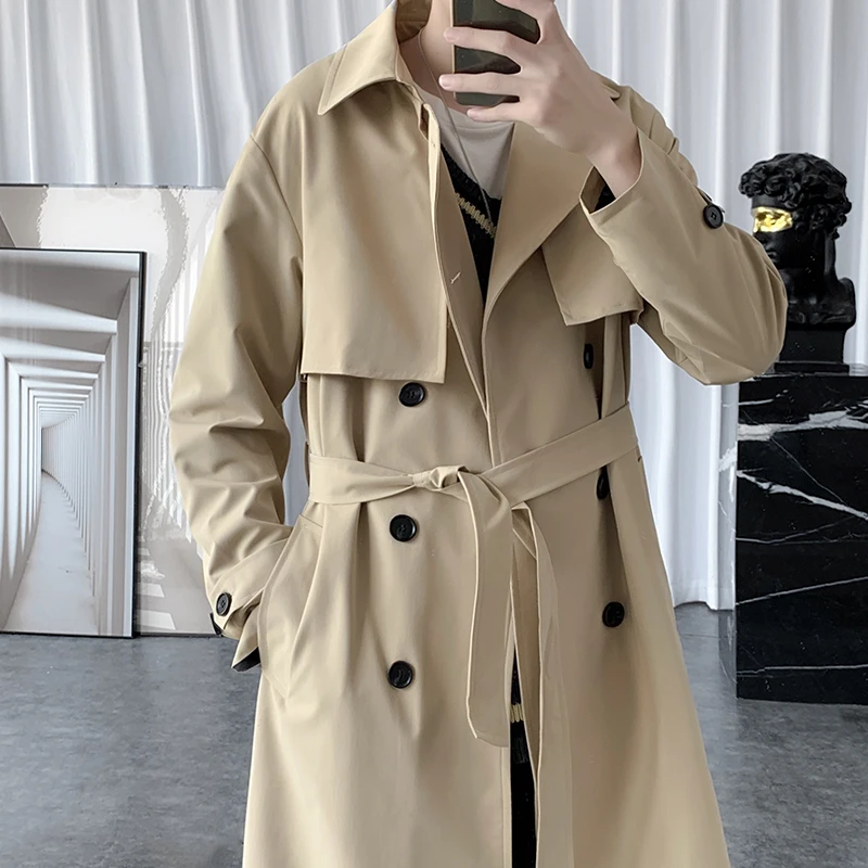 2022 Long Style Coat Men Spring Men's Casual Trench Coat Size M-5XL Windbreakers Male Good Quality Jackets Men
2022 Long Style Coat Men Spring Men's Casual Trench Coat Size M-5XL Windbreakers Male Good Quality Jackets Men