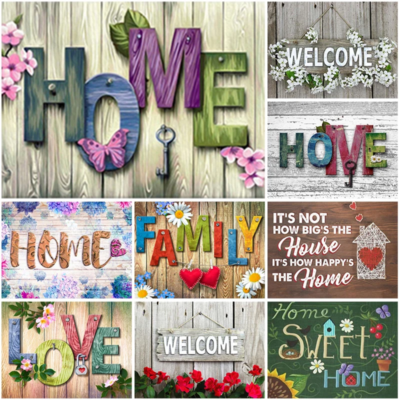 5D Diamond Painting Flower Text Mosaic Full Square Round Embroidery Handmade Gift New Arrival Home Sweet Diamond Art Home Decor
5D Diamond Painting Flower Text Mosaic Full Square Round Embroidery Handmade Gift New Arrival Home Sweet Diamond Art Home Decor