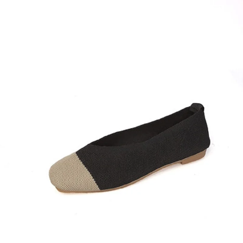 Knitted Breathable Casual Shoes Spring And Summer New All-Match Square Toe Shallow Mouth Flat Shoes For Women
Knitted Breathable Casual Shoes Spring And Summer New All-Match Square Toe Shallow Mouth Flat Shoes For Women