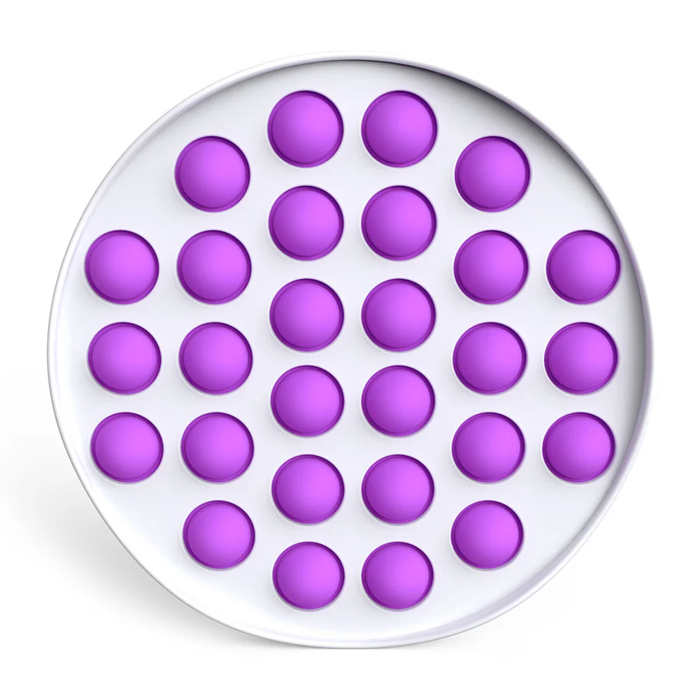 Round Shape Silicone Push Bubble Sensory Fidget Toys Autism Stress Reliever Decompression Toy
Round Shape Silicone Push Bubble Sensory Fidget Toys Autism Stress Reliever Decompression Toy