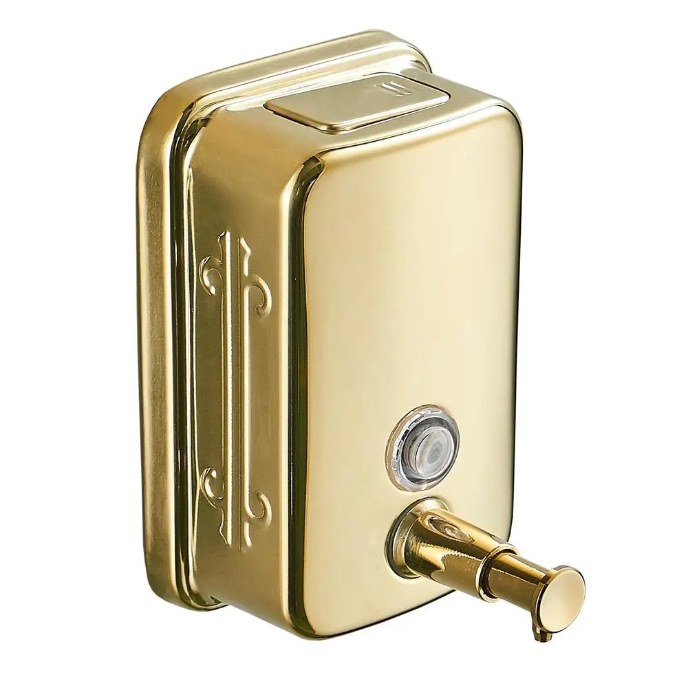 Luxuy Gold Liquid Soap Dispenser Wall Mounted Hand Soap Dispenser Bathroom Shampoo Soap Box Wholesale and Retail 500/800/1000ML
Luxuy Gold Liquid Soap Dispenser Wall Mounted Hand Soap Dispenser Bathroom Shampoo Soap Box Wholesale and Retail 500/800/1000ML