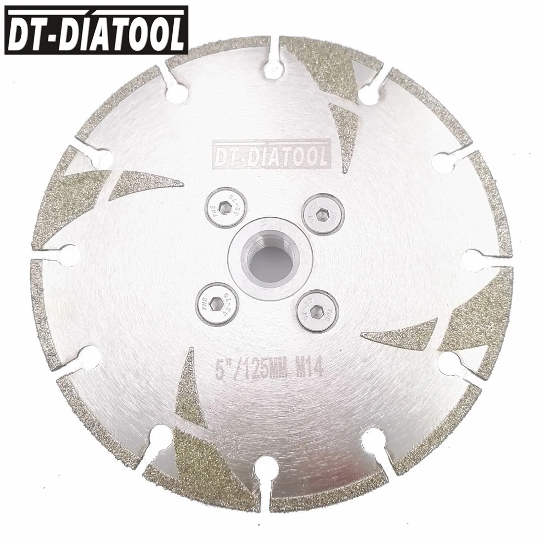 DT-DIATOOL Dia 105/115/125mm Electroplated Reinforced Diamond Cutting Disc Saw Blade M14 Thread Marble Granite Cut Grind Blade
DT-DIATOOL Dia 105/115/125mm Electroplated Reinforced Diamond Cutting Disc Saw Blade M14 Thread Marble Granite Cut Grind Blade