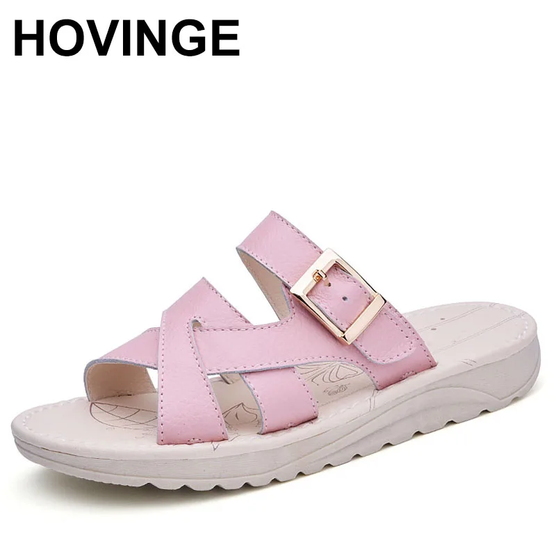 HOVINGEGenuine Leather Women Summer Beach Slippers Sandals Flat Shoes Ladies Casual Flat Thongs Gladiator Shoes Woman
HOVINGEGenuine Leather Women Summer Beach Slippers Sandals Flat Shoes Ladies Casual Flat Thongs Gladiator Shoes Woman