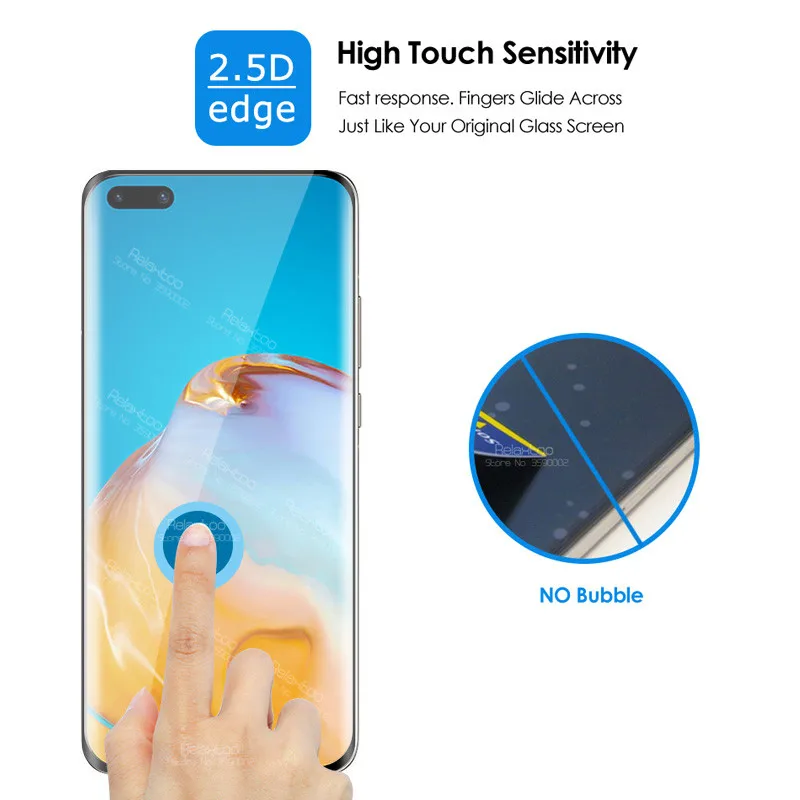2 in 1 camera lens protective Glass For huawei p40 pro screen protector p 40 plus p40+ 5G 40pro p40pro Film | Мобильные телефоны и
