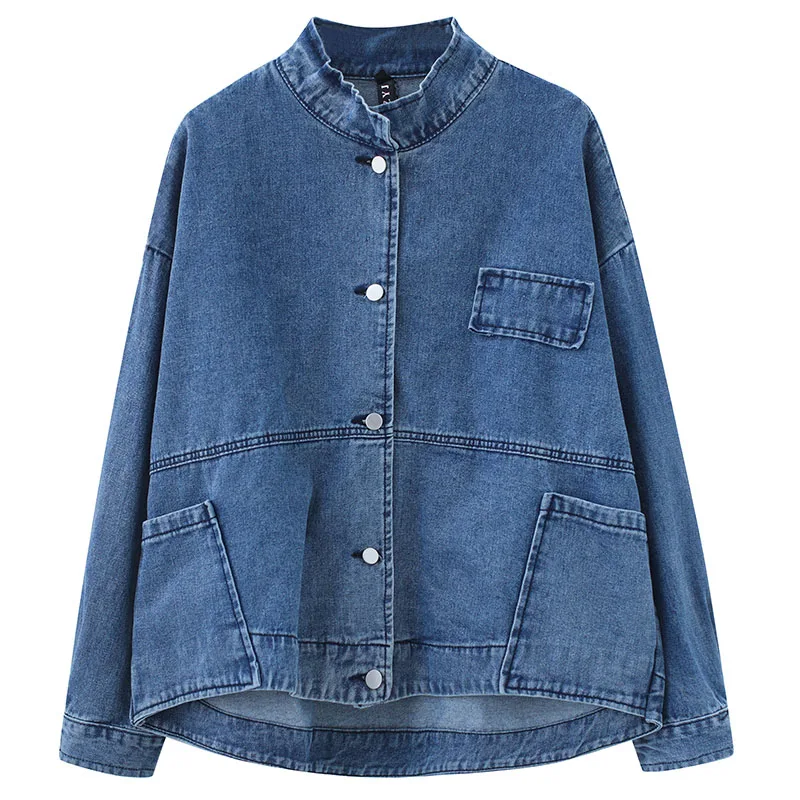 Denim Jackets Women's 2020 New Autumn Denim Jackets Women Single-breasted pocket Loose Denim Coats Female Feminine Clothing
Denim Jackets Women's 2020 New Autumn Denim Jackets Women Single-breasted pocket Loose Denim Coats Female Feminine Clothing