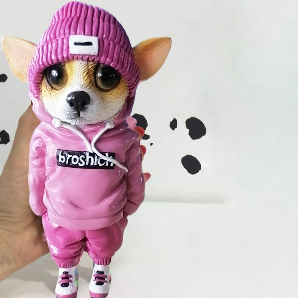 Handmade Doll Resin Standing Puppy Miniature Figurines Cute Mini Animal Simulation Standing Dog Doll Ornaments For Home Decor
Handmade Doll Resin Standing Puppy Miniature Figurines Cute Mini Animal Simulation Standing Dog Doll Ornaments For Home Decor