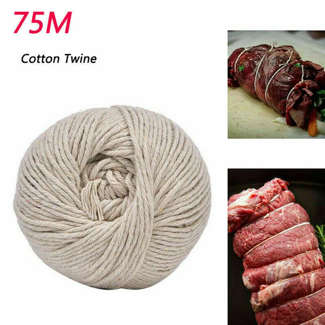 2 Rolls Cotton Cooking Tools Butcher's Twine Meat Prep Trussing Turkey Barbecue Strings Meat Sausage Tie Rope Cord
2 Rolls Cotton Cooking Tools Butcher's Twine Meat Prep Trussing Turkey Barbecue Strings Meat Sausage Tie Rope Cord