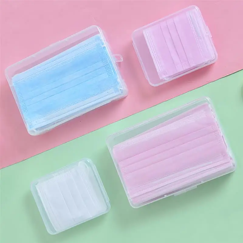5PCS Clear Mask Storage Box Portable Dust-proof Storage Organizer Transparent Disposable Mask Container for Mouth Face Cover
5PCS Clear Mask Storage Box Portable Dust-proof Storage Organizer Transparent Disposable Mask Container for Mouth Face Cover