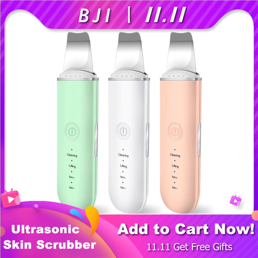 Ultrasonic Cleaning Facial Skin Scrubber Massager For Face Facial Cleansing Lifting Machine Blackhead Remover Peeling Cavitation
Ultrasonic Cleaning Facial Skin Scrubber Massager For Face Facial Cleansing Lifting Machine Blackhead Remover Peeling Cavitation