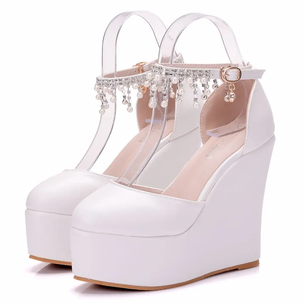 Crystal Queen Wedding White Sexy Women Wedges Sandals Extreme 13CM High Heels Ladies Platform Shoes Woman Summer style
Crystal Queen Wedding White Sexy Women Wedges Sandals Extreme 13CM High Heels Ladies Platform Shoes Woman Summer style
