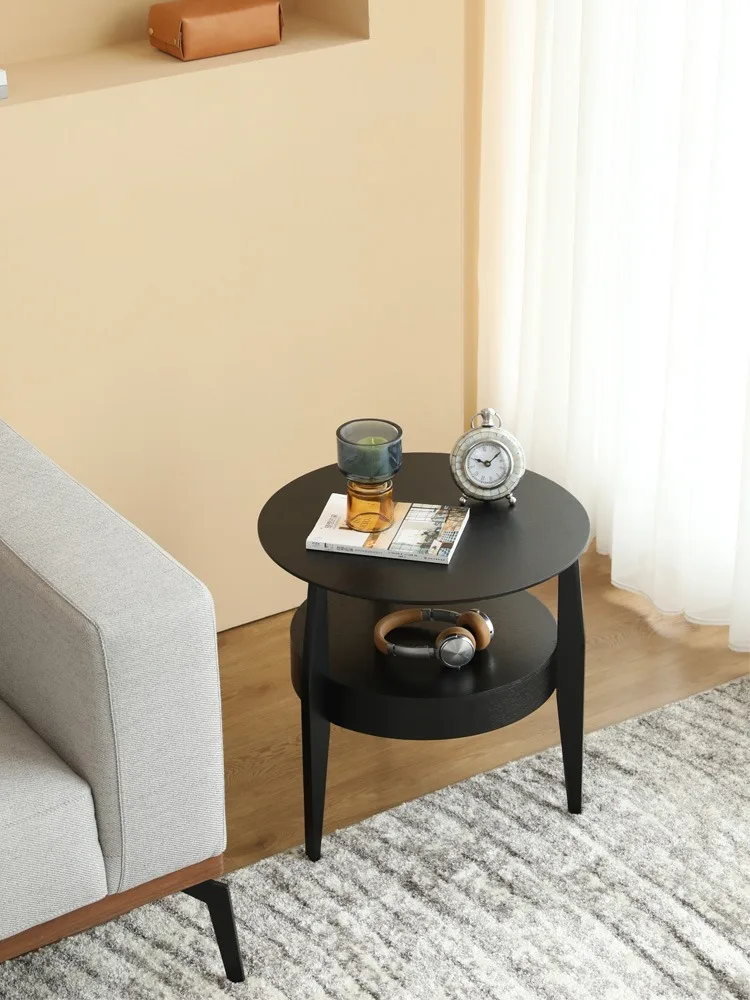Side Table Balcony Small Table Coffee Double Layer Walnut Small Round Corner Table
Side Table Balcony Small Table Coffee Double Layer Walnut Small Round Corner Table