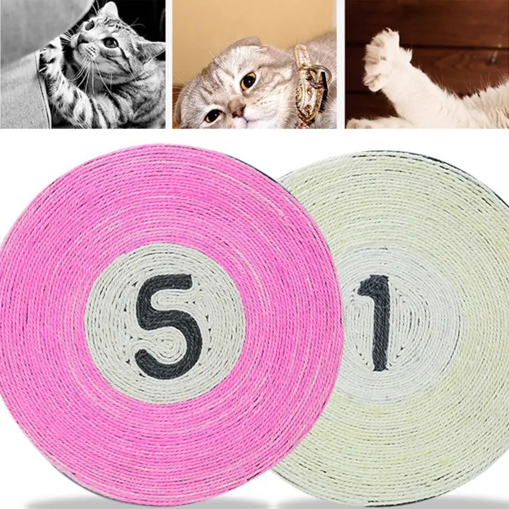 Round Sisal Cat Scratching Pad Grinding Claw Toys Leisure Toys Easy To Clean The Nest Solid Color Letter Pattern Smelling Pad
Round Sisal Cat Scratching Pad Grinding Claw Toys Leisure Toys Easy To Clean The Nest Solid Color Letter Pattern Smelling Pad