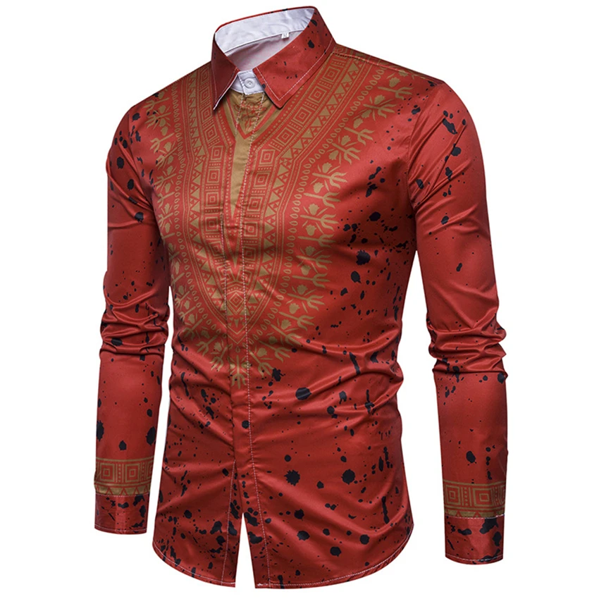 2021 African Dresses for Man Shirt Long Sleeve Autumn Winter Print Bazin Traditional Africa Clothes Fashions Maxi Men's Shirt
2021 African Dresses for Man Shirt Long Sleeve Autumn Winter Print Bazin Traditional Africa Clothes Fashions Maxi Men's Shirt