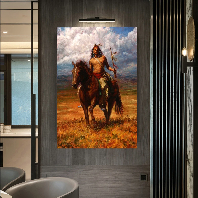 Indian Style Wall Art Decor Canvas Painting Portrait with Running Horse Canvas Prints Modern Home Decor Cuadros Picture Art
Indian Style Wall Art Decor Canvas Painting Portrait with Running Horse Canvas Prints Modern Home Decor Cuadros Picture Art