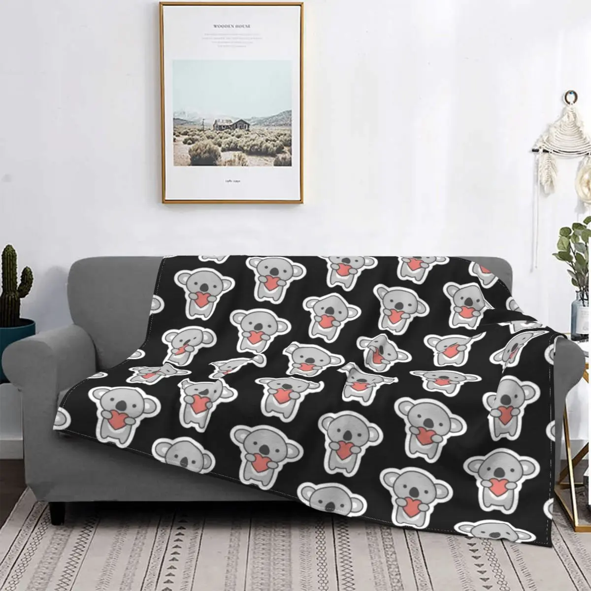 Koala Blankets Fleece Printed Cute Animal Multifunction Warm Throw Blanket for Sofa Bedroom Quilt
Koala Blankets Fleece Printed Cute Animal Multifunction Warm Throw Blanket for Sofa Bedroom Quilt
