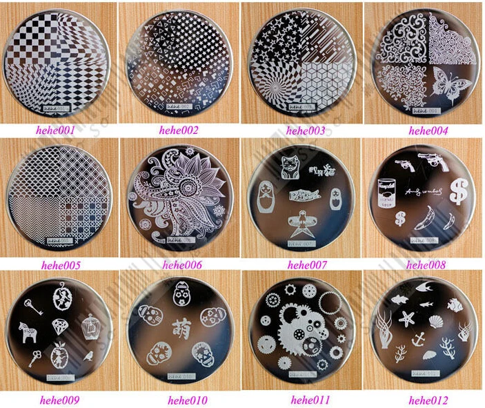 5.6cm 12 PCS Nail Art Image Plate hot NEW ARRIVAL Round New Fashion Template Stamping Nail Art 1
5.6cm 12 PCS Nail Art Image Plate hot NEW ARRIVAL Round New Fashion Template Stamping Nail Art 1