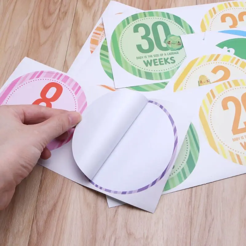 16 Pcs/Set Women Photography Weekly Belly Clothing Stickers Week 8 - Week 40 Pregnancy Milestone Stickers
16 Pcs/Set Women Photography Weekly Belly Clothing Stickers Week 8 - Week 40 Pregnancy Milestone Stickers