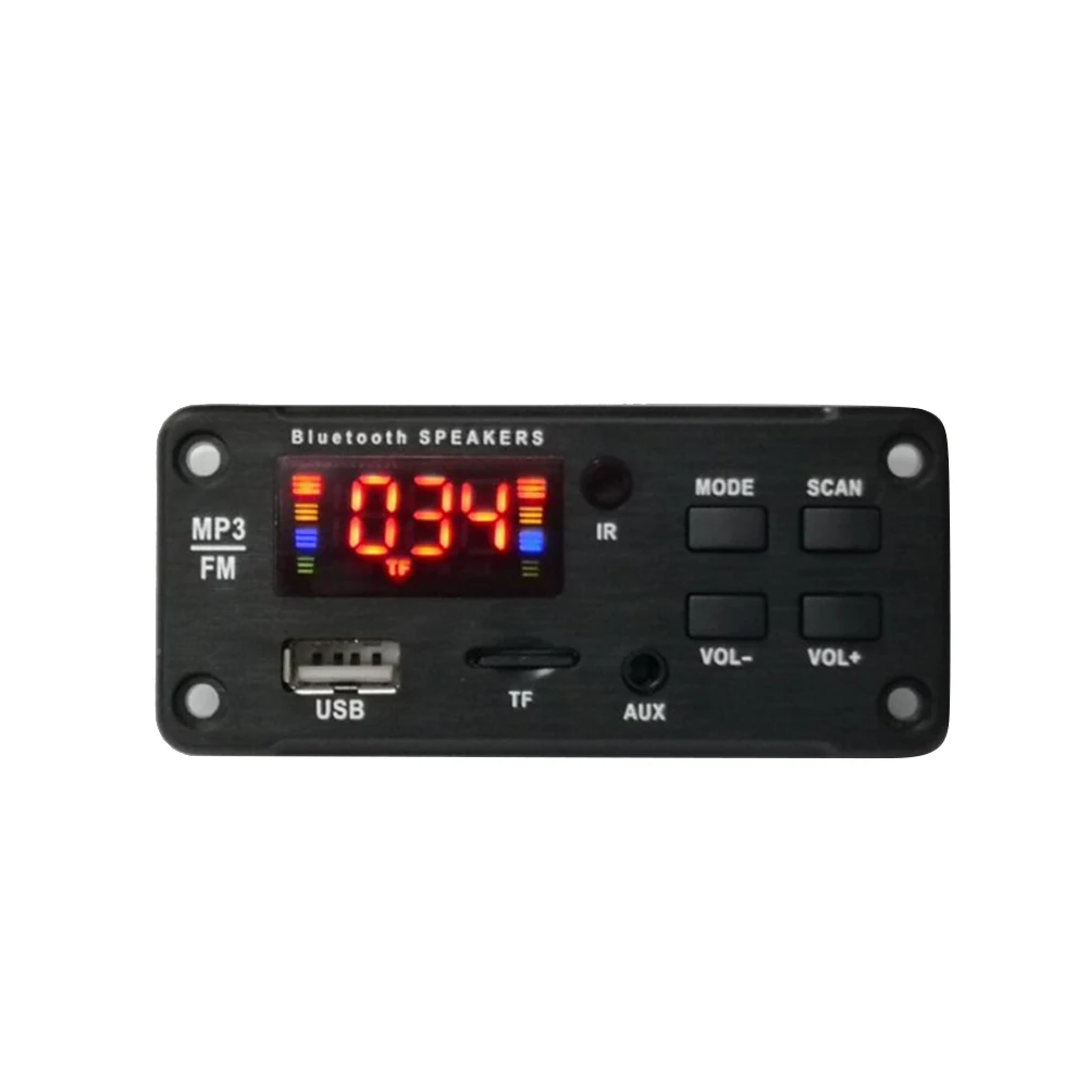 Автомобильный fm-радиоприемник с цветным экраном модуль bluetooth-динамика MP3 декодер