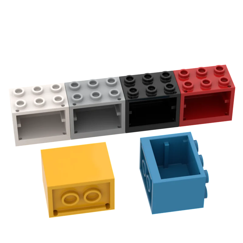 BuildMOC сборные элементы 92410 контейнер шкаф 2x3x2 для строительных блоков детали
