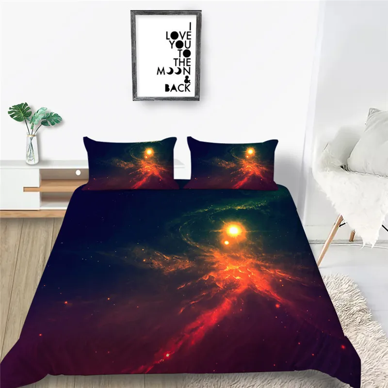 3D Bedding Set Galaxy Printed Luxury Duvet Cover King Polyester Bedclothes Soft Breathable Bed Set Queen Size
3D Bedding Set Galaxy Printed Luxury Duvet Cover King Polyester Bedclothes Soft Breathable Bed Set Queen Size