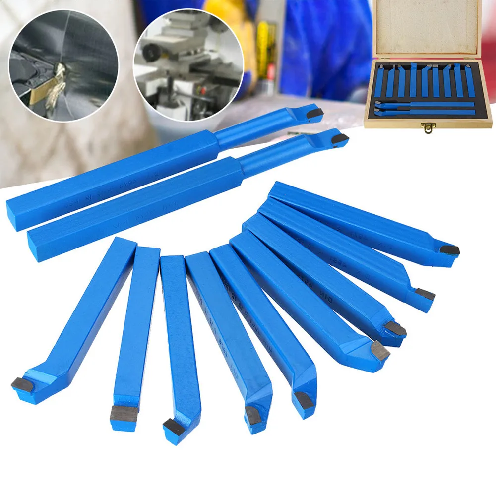 11PCS Carbide Tip Cutting Turning Boring Bit Mini Lathe Tool Set Carbide For Working Lathe Thread 8mm
11PCS Carbide Tip Cutting Turning Boring Bit Mini Lathe Tool Set Carbide For Working Lathe Thread 8mm