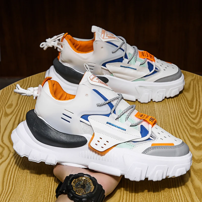 Old Chunky Sneakers Fashion Mesh Casual Shoes Men Height Increasing Comfortable Walking Thick Sole Trend Design Platform Shoes
Old Chunky Sneakers Fashion Mesh Casual Shoes Men Height Increasing Comfortable Walking Thick Sole Trend Design Platform Shoes