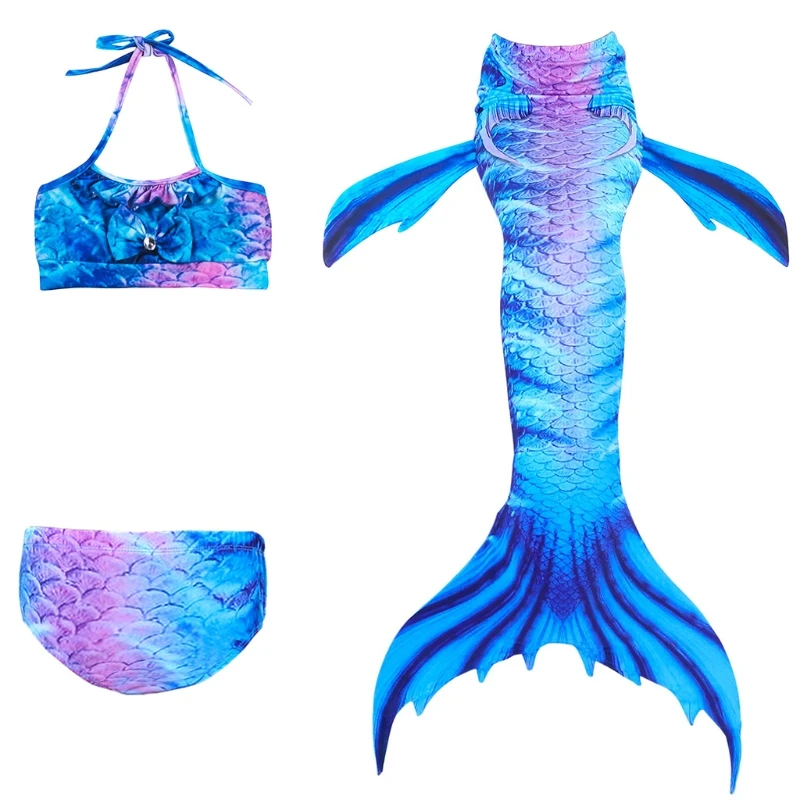 808D 3Pcs Girls Fairy Fish Tail Swimming Swimwear Swimmable Bikini Set Costume Beachwear
808D 3Pcs Girls Fairy Fish Tail Swimming Swimwear Swimmable Bikini Set Costume Beachwear