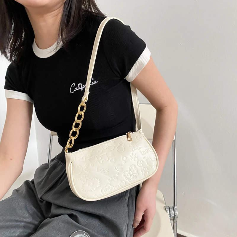 Fashion Design Women's Small Underarm Bag Cartoon Printing PU Leather Ladies Chain Shoulde Bags Female Clutch Purse Handbag
Fashion Design Women's Small Underarm Bag Cartoon Printing PU Leather Ladies Chain Shoulde Bags Female Clutch Purse Handbag