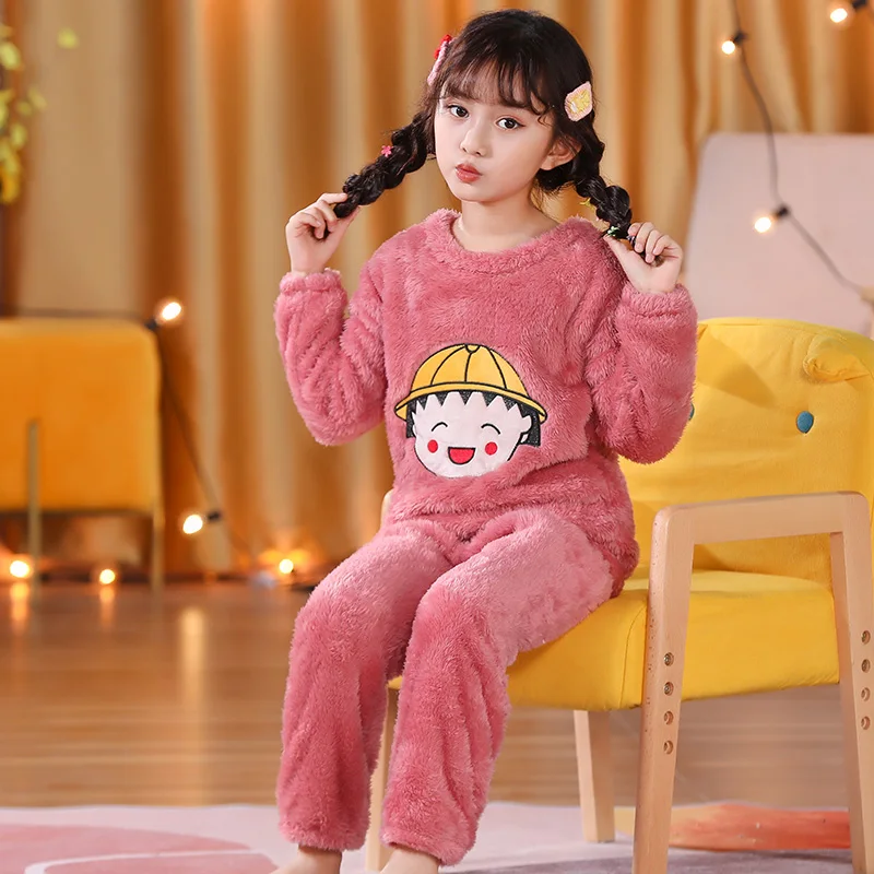 New Girls Pajamas Warm Thicken Winter Flannel Pijamas Children Coral Plush Cartoon Sleepwear for Boys Kids Nightwear Homewear
New Girls Pajamas Warm Thicken Winter Flannel Pijamas Children Coral Plush Cartoon Sleepwear for Boys Kids Nightwear Homewear
